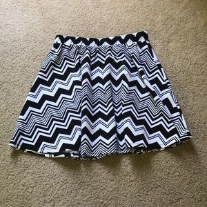 Chevron skater skirt